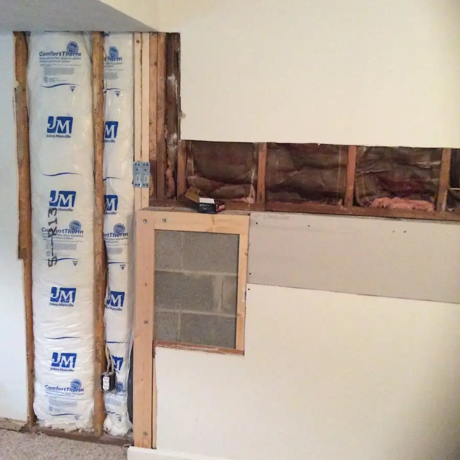 Wall insulation replacement during Odor Removal & Deodorization in Cumberland